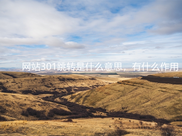 網(wǎng)站301跳轉(zhuǎn)是什么意思，有什么作用？